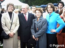 v.l.: Heidi Hartmann, Johannes Rau, Dagmar Kersten und Christina Rau