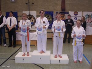 Leah auf dem 1. Platz