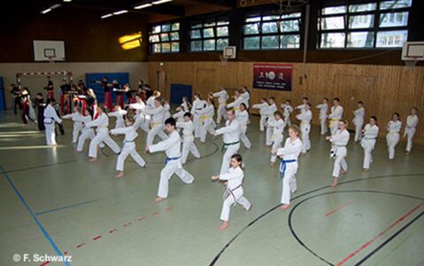 Die Teilnehmer des Lehrgangs mit Paro Chirugi bzw. Jap