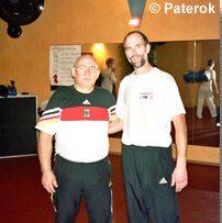 Axel mit Box-Bundestrainer Adolf Andrick (l.)