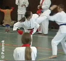 Kim Wilken mit Ura Mawashi Geri