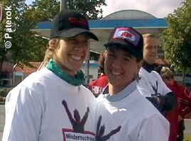 Freuen sich auf den Lauf: Heidi Hartmann (l.) und Ilonka Hell
