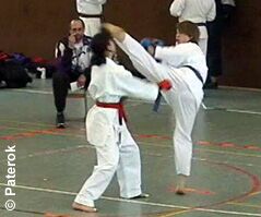 Barbara Hlasek mit Ura Mawashi Geri