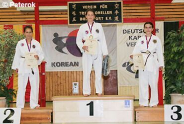 Gold für Lea Grund, Silber für Pia Roßkamp und Bronze ging an Lisa Falck