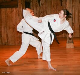 Kim Wilken mit Ura Mawashi Geri