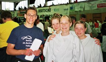 Das VTB-Team mit KVN-Jugendwart Heiko Esslinger (l.)