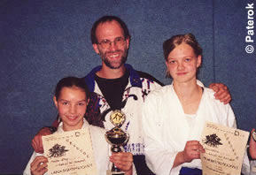 Coach Axel mit Malina und Janna