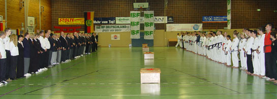 Begrüßung durch die IBF-Offiziellen